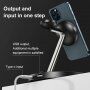 3u1 magnetni stalak za punjenje sa noćnim svjetlom za iPhone / Apple Watch / Airpods - crni