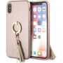 Guess Saffiano Ring futrola za iPhone X - Ružičasta