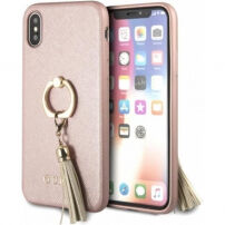 Guess Saffiano Ring futrola za iPhone X - Ružičasta