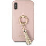 Guess Saffiano Ring futrola za iPhone X - Ružičasta