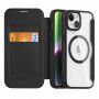 DUX DUCIS Skin X flip futrola sa MagSafe za iPhone 15 - crno