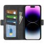 Flip futrola od PU kože za iPhone 15 Pro Max - crno