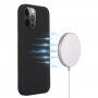 Silikonska maska sa MagSafe pro iPhone 15 Pro Max - crni