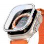 DUX DUCIS kaljeno staklo sa metalnim okvirom za Apple Watch Ultra 49mm - srebrni