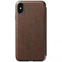 Nomad Folio Leather case futrola za Apple iPhone XS Max - Smeđa