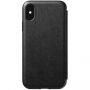 Nomad Folio Leather case futrola za Apple iPhone XS / X - crna