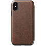 Nomad Folio Leather Tri-Fold futrola za Apple iPhone XS / X - Smeđa
