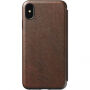 Nomad Folio Leather Tri-Fold futrola za Apple iPhone XS Max - Smeđa