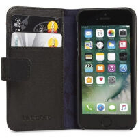 Decoded Leather Wallet futrola za Apple iPhone SE (2016) / 5S - crna