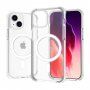 Prozirna maska sa okvirom u boji i MagSafe za iPhone 15 Plus - bijeli