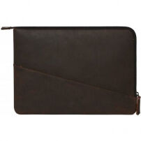 Decoded Waxed Slim kožna torba za iPad Pro 12,9" / MacBook do 14" - smeđa