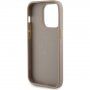 Guess Perforated 4G Glitter Metal Logo maska za iPhone 14 Pro Max - zlatni