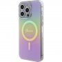 Guess IML Iridescent Script maska sa MagSafe za iPhone 15 Pro Max - duginih boja