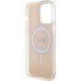 Guess IML Iridescent Script maska sa MagSafe za iPhone 15 Pro Max - duginih boja