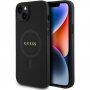Guess Saffiano maska sa MagSafe za iPhone 15 Plus - crni