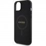 Guess Saffiano maska sa MagSafe za iPhone 15 Plus - crni