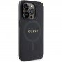 Guess Saffiano maska sa MagSafe za iPhone 15 Pro - crni