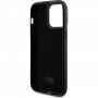 Karl Lagerfeld Rhinestone Plate Metal Logo maska sa kamenčićima za iPhone 15 Pro Max - crni