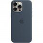 Originalna Apple silikonska maskica s MagSafe za iPhone 15 Pro Max - olujno plava