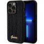 Guess Sequin Script Logo maska sa šljokicama za iPhone 14 Pro Max - crni