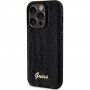 Guess Sequin Script Logo maska sa šljokicama za iPhone 14 Pro Max - crni
