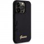 Guess Sequin Script Logo maska sa šljokicama za iPhone 14 Pro Max - crni