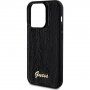 Guess Sequin Script Logo maska sa šljokicama za iPhone 14 Pro Max - crni