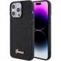 Guess Square Mirror Script Logo maska za iPhone 15 Pro Max - crni