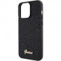 Guess Square Mirror Script Logo maska za iPhone 15 Pro Max - crni