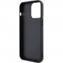 Guess Square Mirror Script Logo maska za iPhone 15 Pro Max - crni