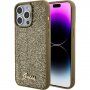 Guess Square Mirror Script Logo maska za iPhone 15 Pro Max - zlatni