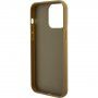 Guess Square Mirror Script Logo maska za iPhone 15 Pro Max - zlatni