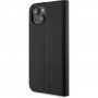 Karl Lagerfeld Saffiano Karl and Choupette NFT flip futrola za iPhone 15 Plus - crno