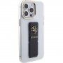 Guess Grip Stand 4G Metal Logo prozirna maska sa stalkom za iPhone 15 Pro Max - proziran