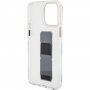 Guess Grip Stand 4G Metal Logo prozirna maska sa stalkom za iPhone 15 Pro Max - proziran