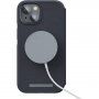 NJORD Leather flip futrola sa MagSafe za iPhone 14 - tamno sivo
