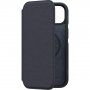 NJORD Leather flip futrola sa MagSafe za iPhone 14 - tamno sivo