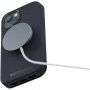 NJORD Leather flip futrola sa MagSafe za iPhone 14 - tamno sivo
