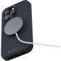 NJORD Leather flip futrola sa MagSafe za iPhone 14 Pro - tamno sivo