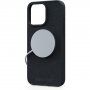 NJORD Suede maska sa MagSafe za iPhone 15 Pro Max - tamno sivi