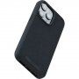 NJORD Suede maska sa MagSafe za iPhone 15 Pro Max - tamno sivi