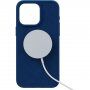 NJORD Suede maska sa MagSafe za iPhone 15 Pro Max - tamno plavi