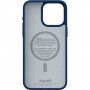 NJORD Suede maska sa MagSafe za iPhone 15 Pro Max - tamno plavi