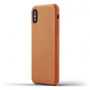 Mujjo Full Leather futrola za Apple iPhone X - žuto-smeđa