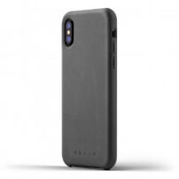 Mujjo Full Leather futrola za Apple iPhone X - Siva