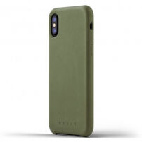 Mujjo Full Leather futrola za Apple iPhone X - maslinasta