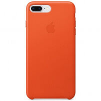 Originalna Apple kožna futrola za iPhone 8 Plus / 7 Plus - svijetlonarančasta