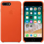 Originalna Apple kožna futrola za iPhone 8 Plus / 7 Plus - svijetlonarančasta