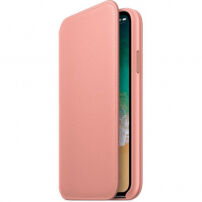 Originalna Apple Folio kožna futrola za iPhone X - blijedoružičasta