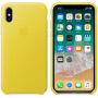 Originalna Apple kožna futrola za iPhone X - proljetno žuta